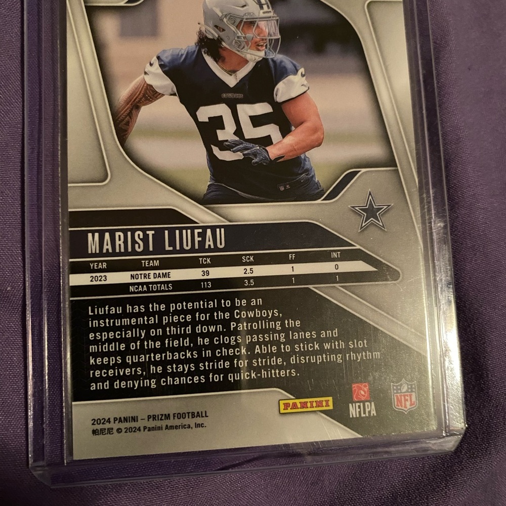 Panini Prizm Football Card